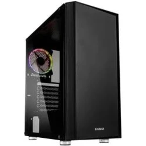 case Zalman miditower R2 black, E-ATX/mATX/ATX, průhledný bok, bez zdroje, USB3.0, černá