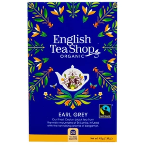 English Tea Shop Čierny čaj Earl Grey s bergamotom 20 sáčkov
