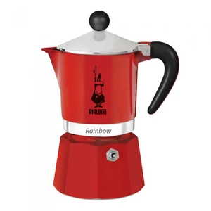 Espressokocher Bialetti „Moka Rainbow 3-cup Red“