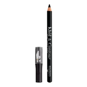 Bourjois Khôl & Contour dlhotrvajúca ceruzka na oči so strúhatkom odtieň 001 Noir-issime 1,2 g