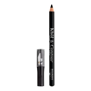 Bourjois Khôl & Contour dlouhotrvající tužka na oči s ořezávátkem odstín 001 Noir-issime 1,2 g