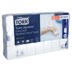 TORK 100297 Xpress® Multifold Premium papierové utierky, skladané (d x š) 34 cm x 21 cm snehovo biela 21 x 100 blistrov