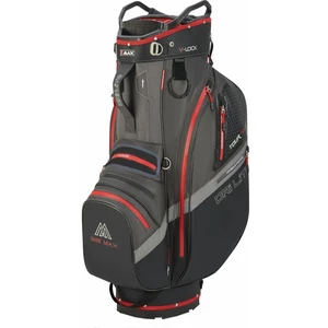 Big Max Dri Lite V-4 Cart Bag Charcoal/Black/Red Golfbag