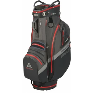 Big Max Dri Lite V-4 Cart Bag Charcoal/Black/Red Sac de golf