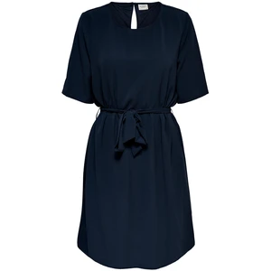 Dark Blue Dress with Tie JDY Amanda - Ladies