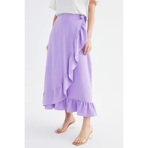 Trendyol Purple Wrap Skirt