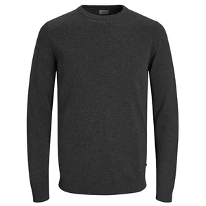 Jack&Jones Pánský svetr JJEBASIC 12137190 Dark Grey Melange L