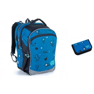 Modrý batoh s příšerkami Topgal COCO 21017 B,Modrý batoh s příšerkami Topgal COCO 21017 B