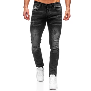 Černé pánské džíny regular fit Bolf 4009