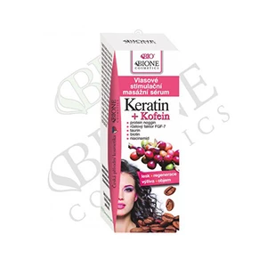 Bione Cosmetics Vlasové stimulační masážní sérum Keratin + Kofein 215 ml