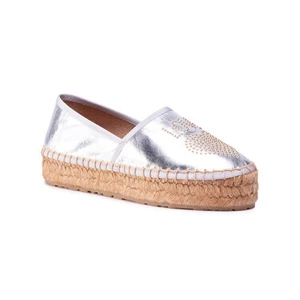 Espadrilky LOVE MOSCHINO - JA10043G1CIB0902  Argento