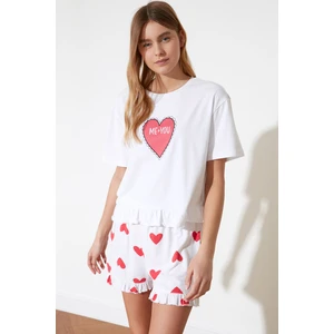 Dámske pyžamo Trendyol Heart patterned