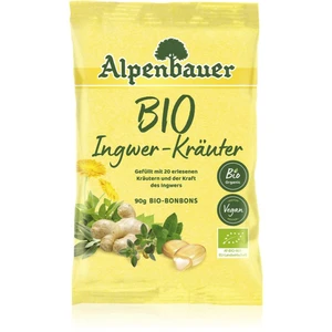 ALPENBAUER Přírodní bonbóny zázvor a bylinky BIO 90 g