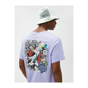 Koton Bugs Bunny Oversize T-Shirt Printed on the Back Licensed