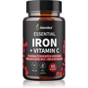 Blendea Iron + Vitamin C kapsle pro normální tvorbu červených krvinek a hemoglobinu 60 cps