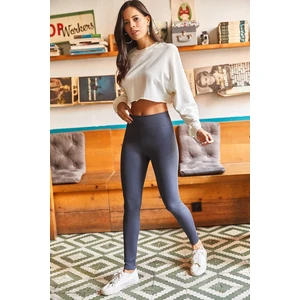 Olalook Leggings - Gray - High Waist