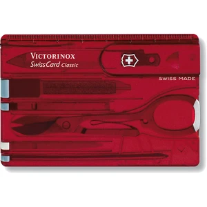 Victorinox SwissCard Red Transparent