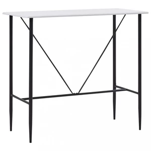 Barový stůl 120x60 cm Dekorhome Bílá,Barový stůl 120x60 cm Dekorhome Bílá