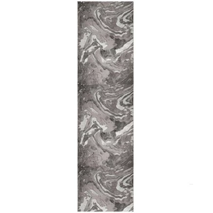 Szary chodnik Flair Rugs Marbled, 60x230 cm