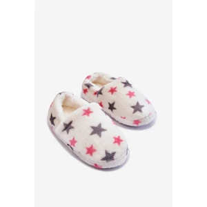 Children's insulated flip-flops in Stars White Meyra