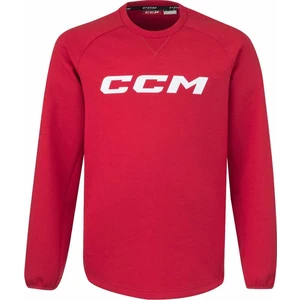 CCM Locker Room Fleece Crew SR Red L SR