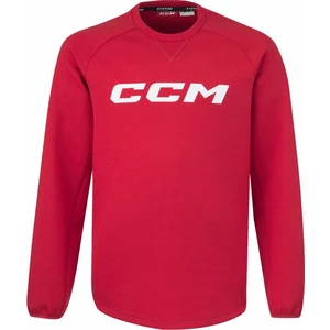 CCM Locker Room Fleece Crew SR Red L SR