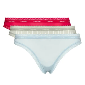 Calvin Klein 3 PACK - dámské kalhotky Bikini QD3804E-6VW S