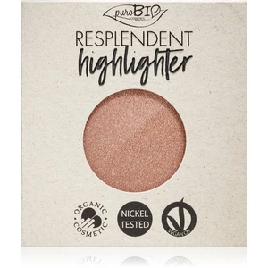 puroBIO Cosmetics Resplendent Highlighter krémový rozjasňovač náhradní náplň odstín 04 Pink Gold 9 g