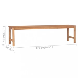 Zahradní lavice teak Dekorhome 170 cm,Zahradní lavice teak Dekorhome 170 cm