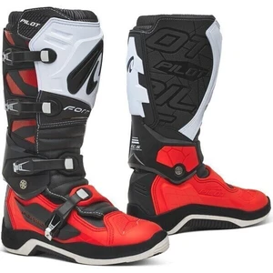 Forma Boots Pilot Negru-Roșu-Alb 39 Cizme de motocicletă