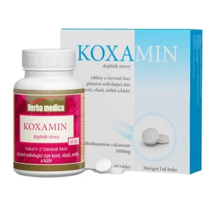 HerbaMedica Koxamin  62g - kosti klouby, přírodní vápník 60 tablet