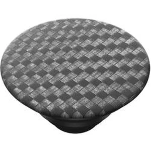 Stojan na mobilní telefon POPSOCKETS Carbonite Weave N/A, černá, stříbrná