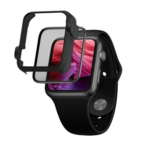 Ochranné tvrzené sklo FIXED 3D Full-Cover s aplikátorem pro Apple Watch 44mm, černá