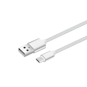 Datový a nabíjecí kabel s Micro USB konektorem, délka 1 metr, Silver