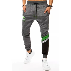 Dark gray men's sweatpants with the Dstreet UX3099 print