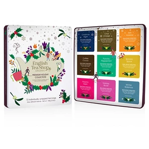 Tee English Tea Shop "Premium Holiday Collection White Gift Tin - 72ct"