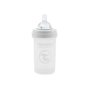 Twistshake Dojčenská fľaša Anti-Colic 180 ml biela