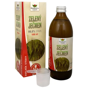 EkoMedica Czech Zelený ječmen - 99,8% šťáva ze zeleného ječmene 500 ml