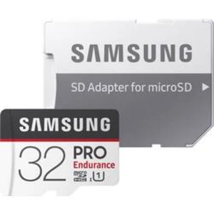 Pamäťová karta micro SDHC, 32 GB, Samsung Pro Endurance, Class 10, UHS-I, vr. SD adaptéru, podpora videa 4K, vhodné pre trvalé nahrávanie