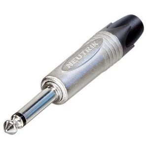 Jack konektor 6,35 mm mono Neutrik NP2X, zástrčka rovná, 4 - 7 mm, 2pól., stříbrná