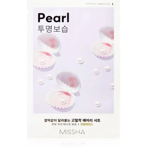 Missha Airy Fit Pearl plátenná maska s rozjasňujúcim a hydratačným účinkom 19 g