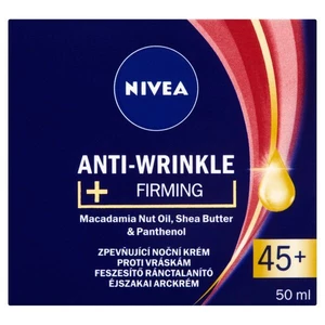 Nivea Anti-Wrinkle Firming zpevňující noční krém proti vráskám 45+ 50 ml