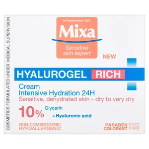 MIXA Hyalurogel Rich intenzivně hydratační denní krém s kyselinou hyaluronovou 50 ml