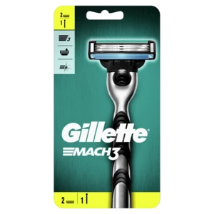 Gillette Mach3 holicí strojek + 2 náhradní hlavice