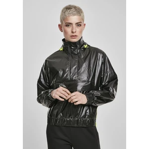 Ladies Vanish Crinkle Pull Over Jacket Black