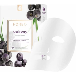 FOREO Farm to Face Sheet Mask Acai Berry antioxidačná plátienková maska 3x20 ml