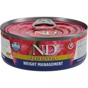 N&D Quinoa Weight Management Lamb & Brocolli Adult pre dospelé mačky 80 g
