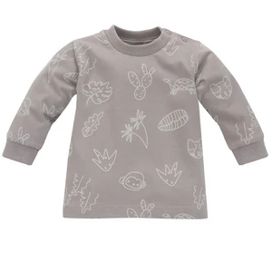 Pinokio Kids's Slow Life Longsleeve Blouse Beige Pattern