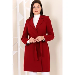 Z6673 DEWBERRY LADIES COAT-BURGUNDY