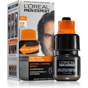 L’Oréal Paris Men Expert One Twist barva na vlasy s aplikátorem pro muže 03 Dark Brown